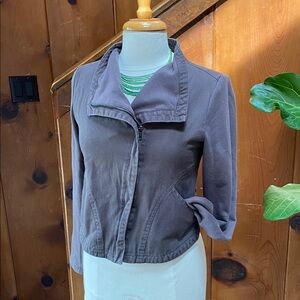 Hem & Thread Cotton Moto Lightweight Jacket